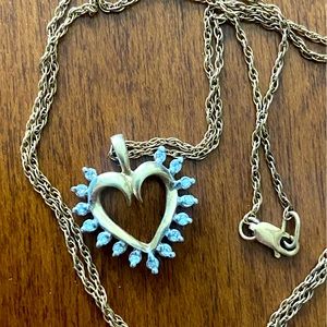 14k Gold & Diamond Heart Necklace
